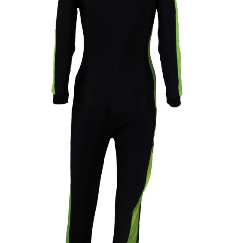 Lycra fullsuit dames Zwart geel